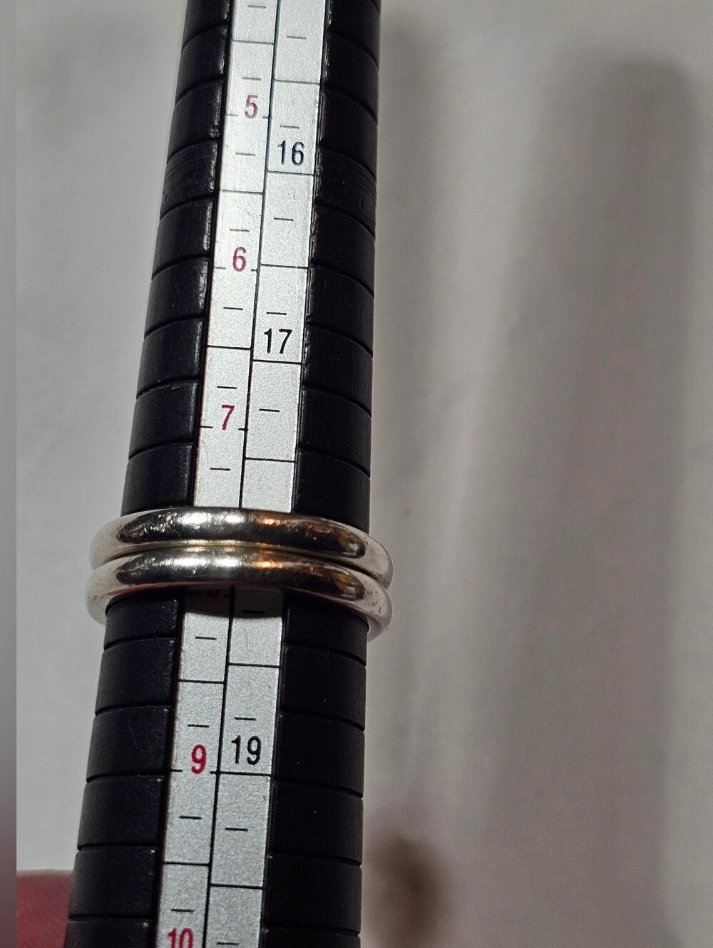 Sterling and Turquoise Stackable Rings - Picture 3 of 4